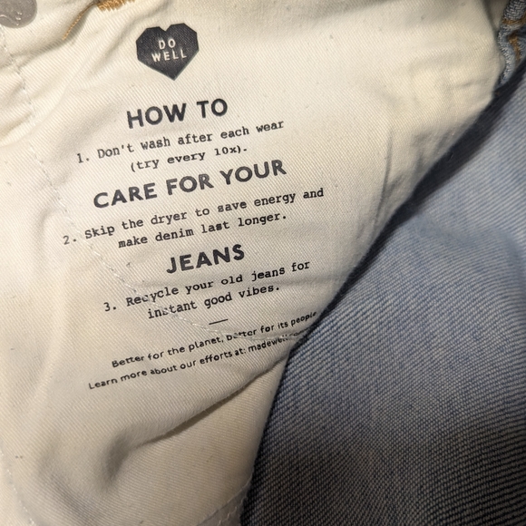 Madewell Sky Blue  Jeans - Picture 6 of 7